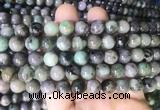 EMBS04 15 inches 10mm round emerald gemstone beads wholesale
