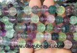 FGBS287 15 inches 10mm carved Lotus flower fluorite gemstone beads