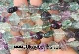 FGBS297 15 inches 12mm carved flower fluorite gemstone beads