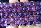 FLBS29 15 inches 8mm round purple fluorite beads wholesale