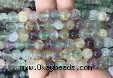 FLBS33 15 inches 8mm round colorful fluorite beads wholesale
