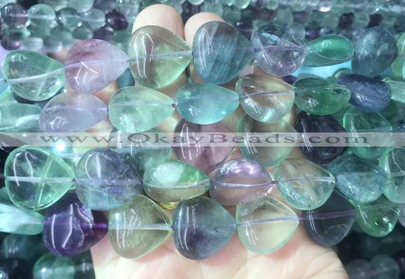FLBS47 15 inches 18mm heart fluorite beads wholesale