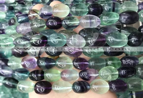 FLBS50 15 inches 10*14mm - 12*16mm nuggets fluorite beads wholesale