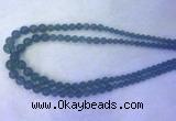 FLBS55 15 inches 6mm - 12mm round blue fluorite beads wholesale