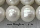 FWP118 15 inches 10mm - 11mm potato white freshwater pearl strands