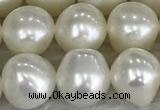 FWP79 15 inches 7mm - 8mm potato white freshwater pearl strands