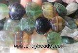HGBS103 15 inches 28mm heart fluorite gemstone beads wholesale
