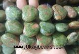 HGBS105 15 inches 28mm heart unakite gemstone beads wholesale