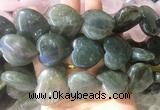 HGBS106 15 inches 28mm heart labradorite gemstone beads wholesale