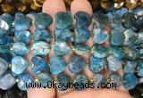 HGBS125 15 inches 12mm faceted heart apatite beads wholesale