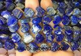 HGBS131 15 inches 12mm faceted heart Lapis lazuli beads wholesale