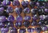 HGBS137 15 inches 15mm heart Amethyst beads wholesale