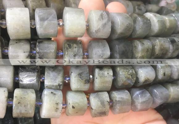 LBBS10 15 inches 11*15*15mm faceted triangle labradorite gemstone beads