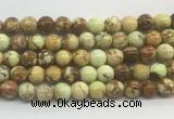 LEBS03 15 inches 8mm round lemon turquoise beads wholesale