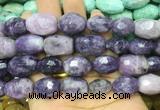 LPBS22 15 inches 12*16mm - 13*18mm faceted nuggets lepidolite beads
