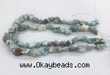 LRBS03 15 inches 10*14mm - 15*20mm nuggets larimar gemstone beads