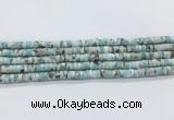 LRBS17 15 inches 3*6mm heishi larimar gemstone beads wholesale