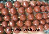 LSBS09 15 inches 16mm faceted round red jasper beads wholesale