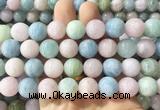 LSBS1001 15 inches 16mm round morganite gemstone beads wholesale