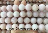 LSBS1004 15 inches 18mm round morganite gemstone beads wholesale
