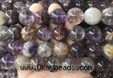 LSBS102 15 inches 16mm round purple phantom quartz beads wholesale