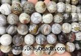 LSBS104 15 inches 16mm round mexican crazy agate beads wholesale