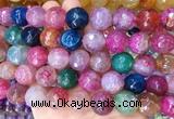 LSBS143 15 inches 16mm faceted round agate gemstone beads wholesale