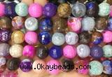 LSBS144 15 inches 16mm faceted round agate gemstone beads wholesale