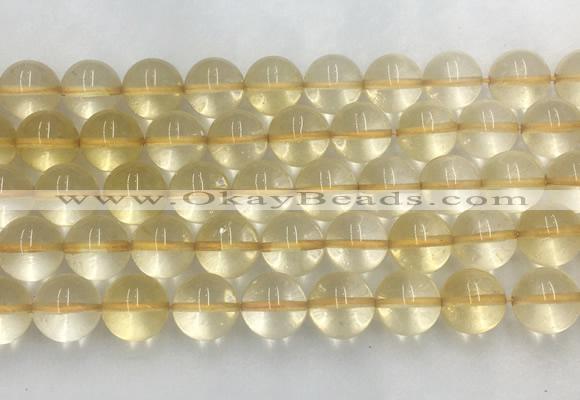 LSBS158 15 inches 16mm round citrine gemstone beads wholesale