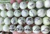 LSBS166 15 inches 20mm round Lemon turquoise beads wholesale