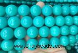 LSBS182 15 inches 18mm round green howlite turquoise beads wholesale