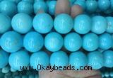 LSBS190 15 inches 20mm round blue howlite turquoise beads wholesale