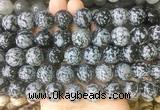 LSBS205 15 inches 16mm round snowflake obsidian gemstone beads wholesale