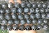 LSBS206 15 inches 16mm round black labradorite gemstone beads wholesale