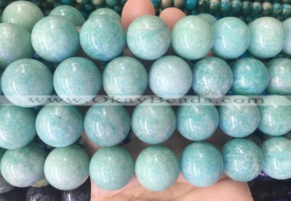 LSBS228 15 inches 20mm round amazonite gemstone beads wholesale