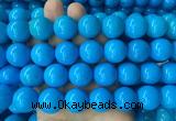 LSBS283 15 inches 18mm round dark blue howlite turquoise gemstone beads wholesale