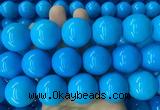 LSBS286 15 inches 25mm round dark blue howlite turquoise gemstone beads wholesale