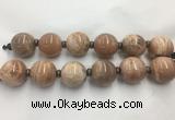 LSBS327 7.5 inches 30mm round moonstone gemstone beads wholesale LSBS327 7.5 inches 30mm round moonstone gemstone beads wholesale