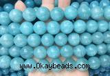 LSBS357 15 inches 16mm round blue sponge quartz gemstone beads wholesale