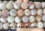 LSBS37 15 inches 17mm - 18mm round sakura agate gemstone beads wholesale