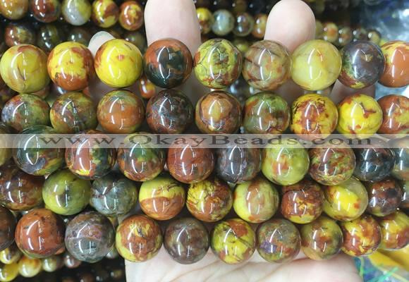 LSBS407 15 inches 16mm round colorful pietersite gemstone beads wholesale