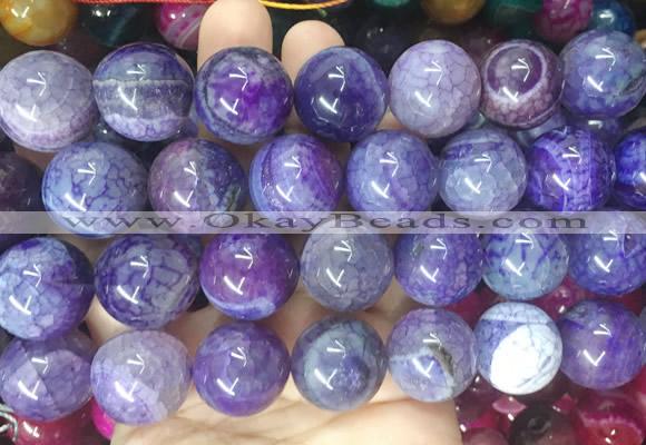LSBS438 15 inches 20mm round agate gemstone beads wholesale