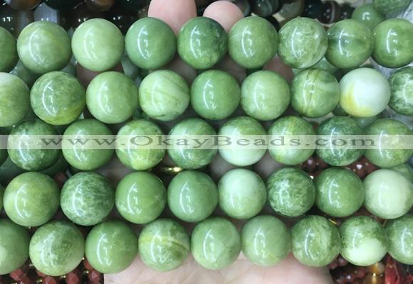 LSBS461 15 inches 16mm round china jade gemstone beads wholesale