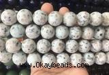 LSBS466 15 inches 18mm round sesame jasper gemstone beads wholesale LSBS466 15 inches 18mm round sesame jasper gemstone beads wholesale