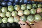 LSBS48 15 inches 16mm round unakite gemstone beads wholesale