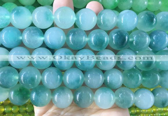 LSBS481 15 inches 16mm round candy jade gemstone beads wholesale