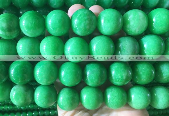 LSBS486 15 inches 20mm round candy jade gemstone beads wholesale
