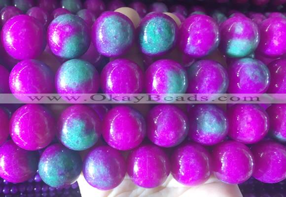 LSBS487 15 inches 20mm round candy jade gemstone beads wholesale