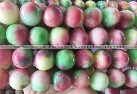 LSBS489 15 inches 20mm round candy jade gemstone beads wholesale