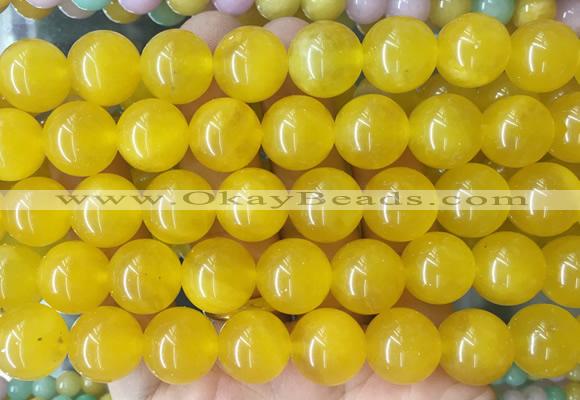 LSBS494 15 inches 16mm round candy jade gemstone beads wholesale